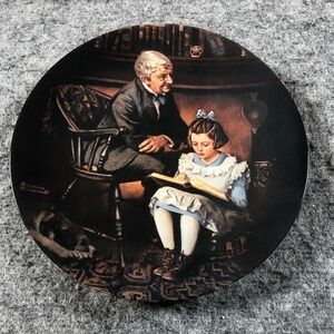 Vintage 1991 Knowles Norman Rockwell The Young Scholar Collector Plate COA Box